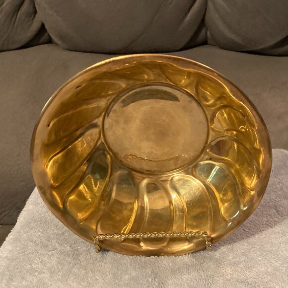 VTG 1980's Scalloped Brass Bowl-India Exotics-3.5” H & 7” D-Decorative Only-VGUC - Picture 7 of 8